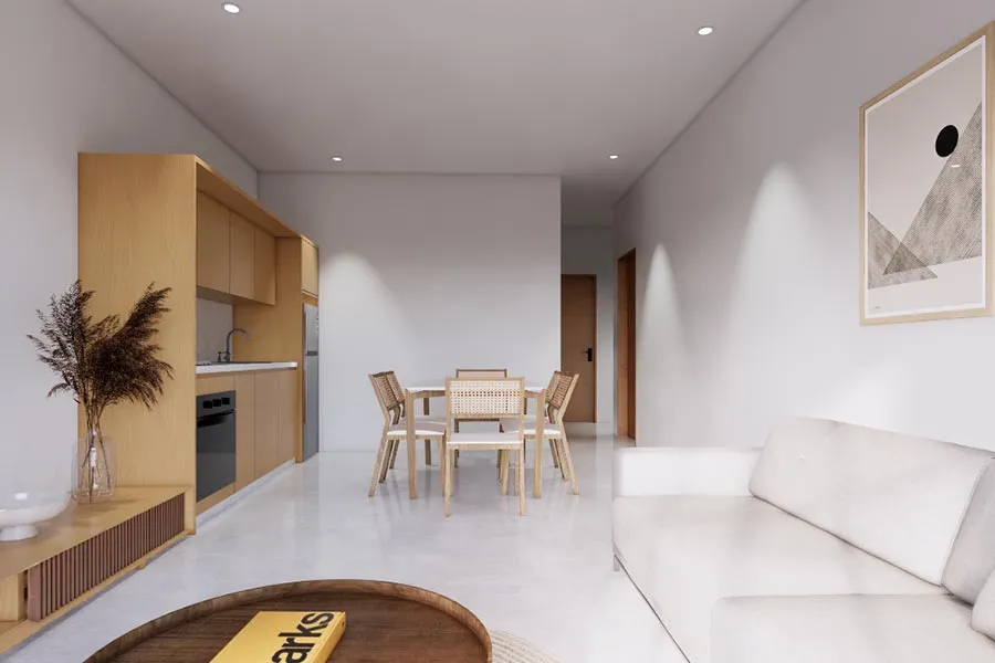 Soggiorno - trilocale Lusitano Residence