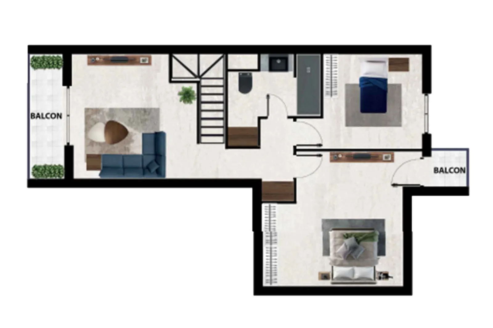 Duplex F5 Résidence GUADALEST