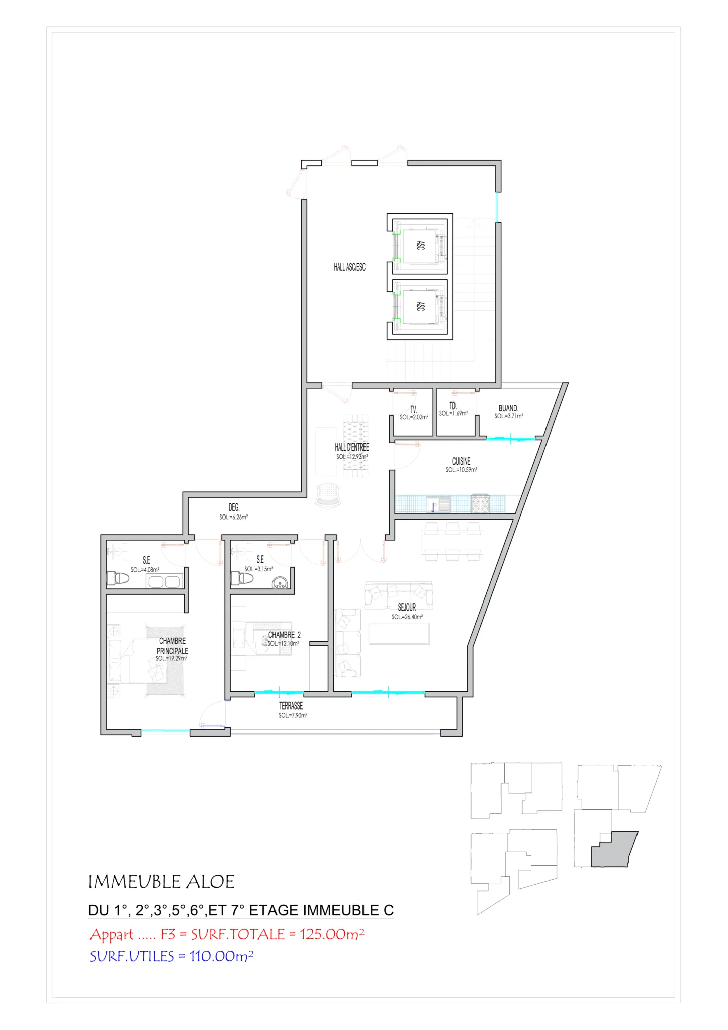 Type F3 125 m²