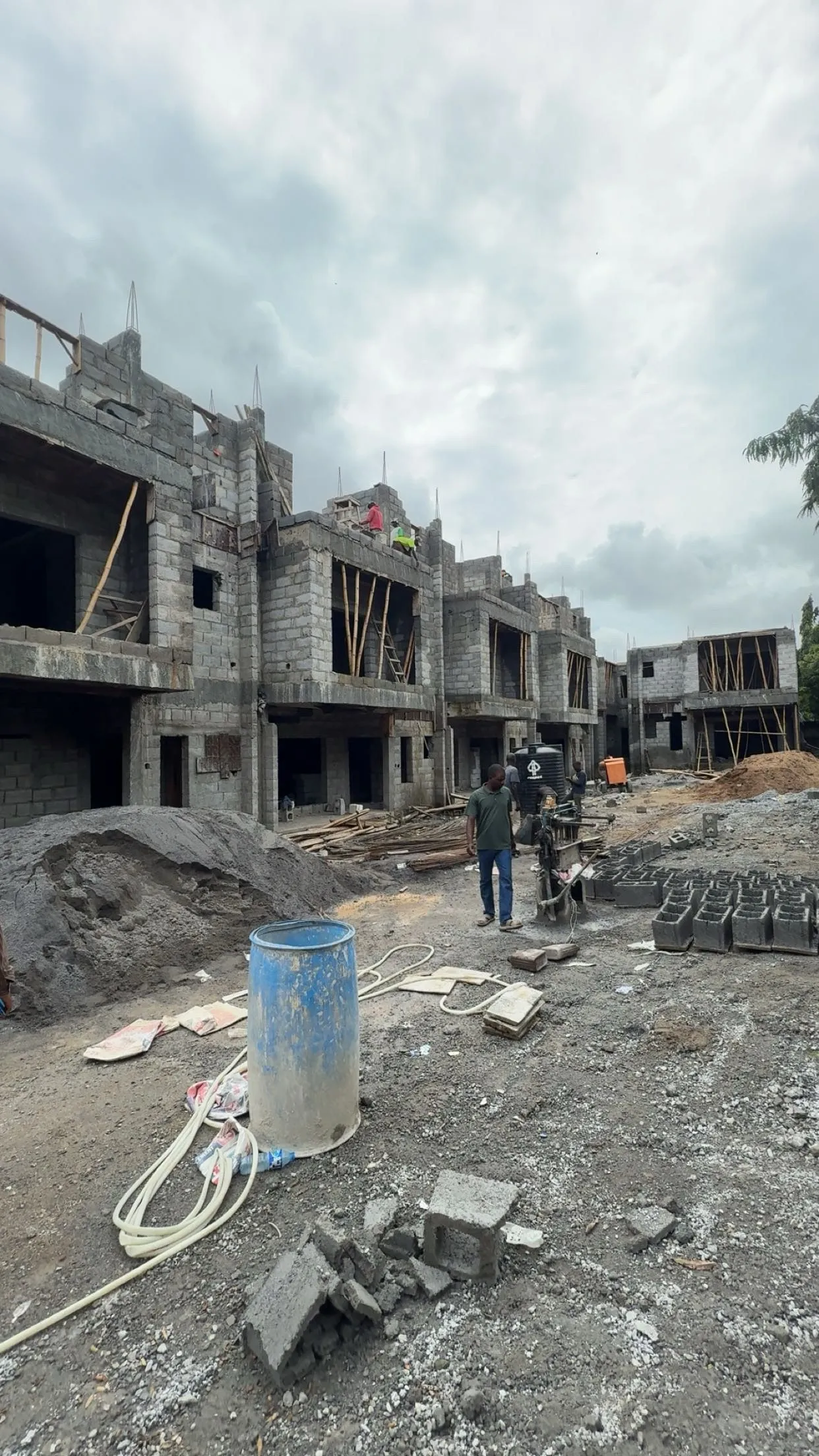 Construction works in progress at The Axis