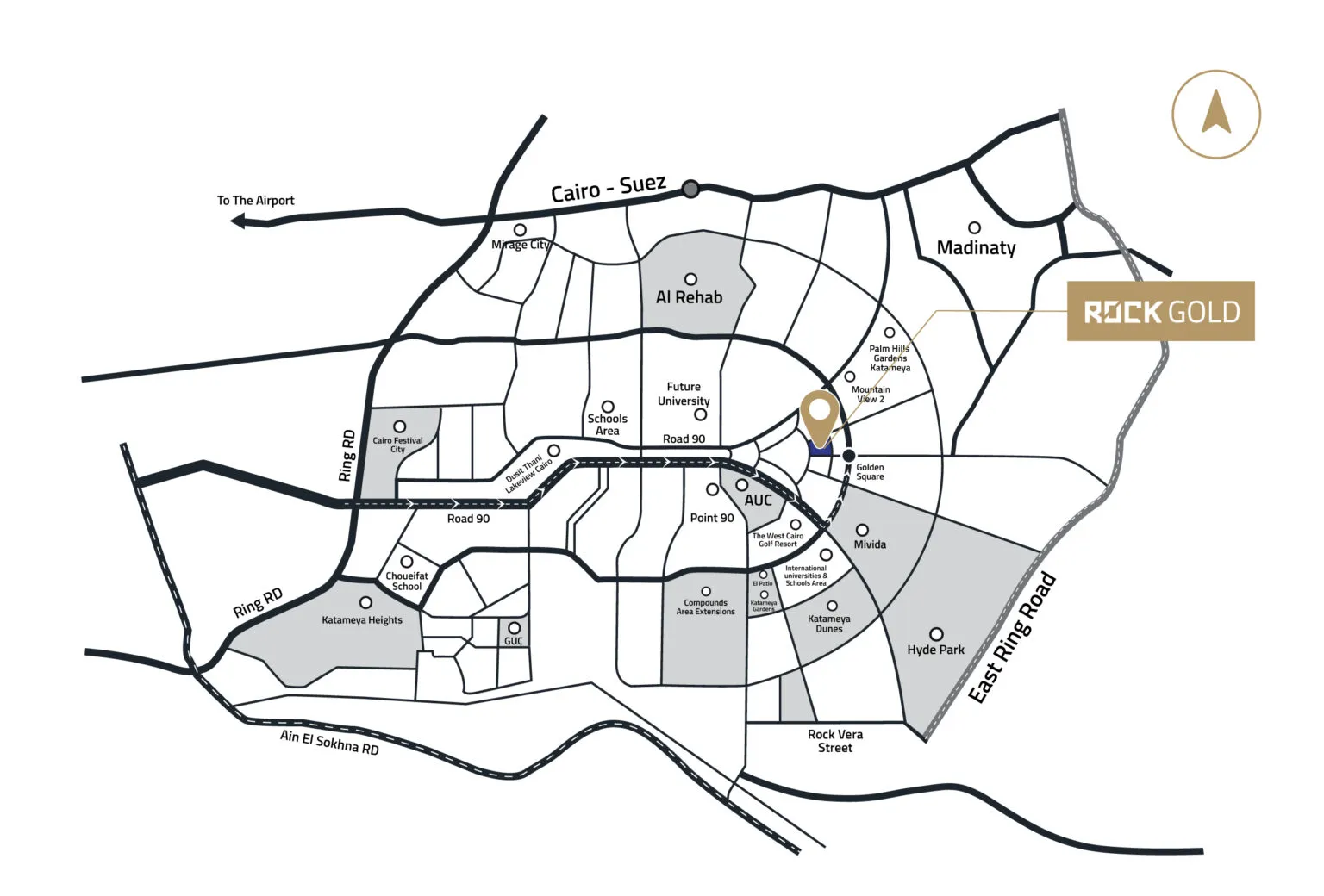Rock gold mall location