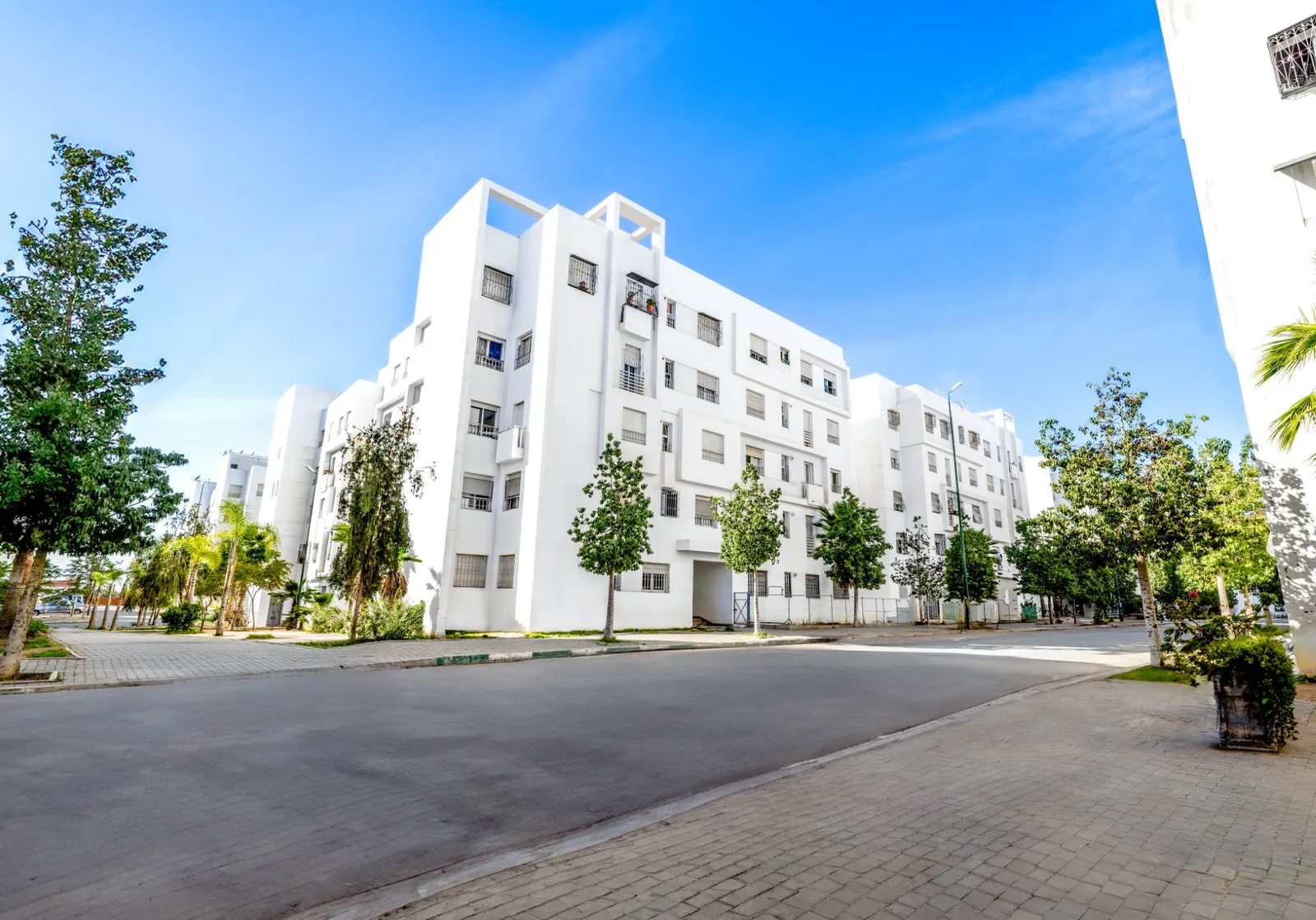 Riad El Kheir : Vue façade des immeubles RH+4
