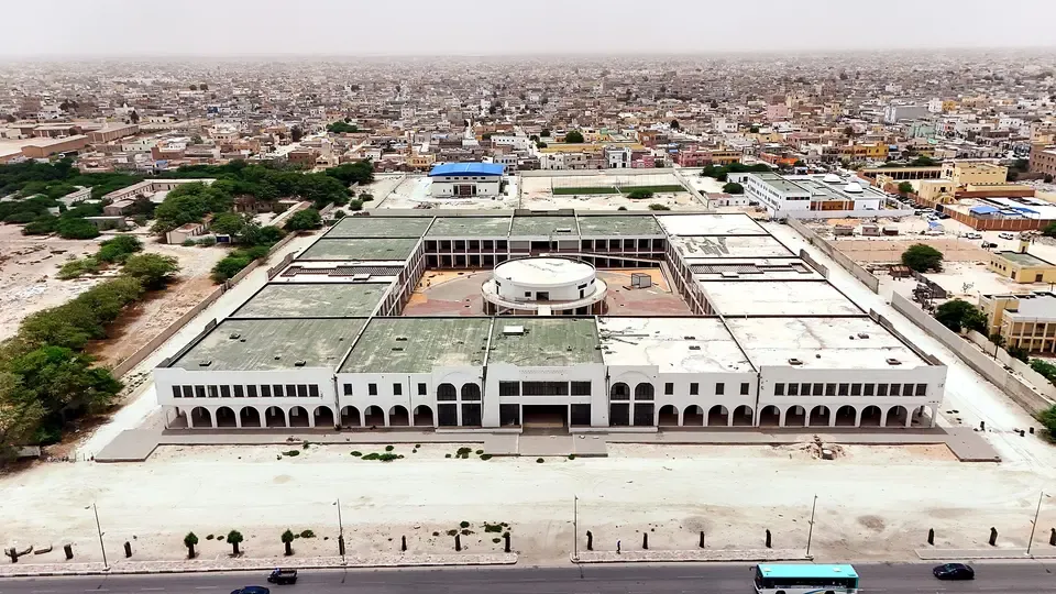 Aerial view of the Arafat commercial complex in Nouakchott