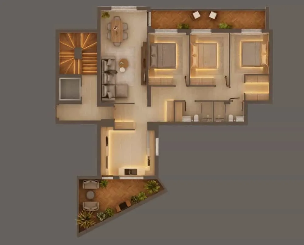 À vendre un F4 pas cher avec terrasse dans une promotion immobilière à Alger