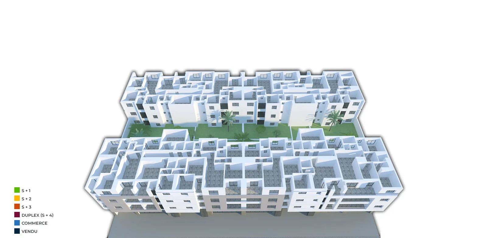 Résidence The One – Etages — Sousse