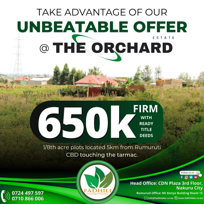 Orchard Estate – Prime Residential Plots — Rumuruti