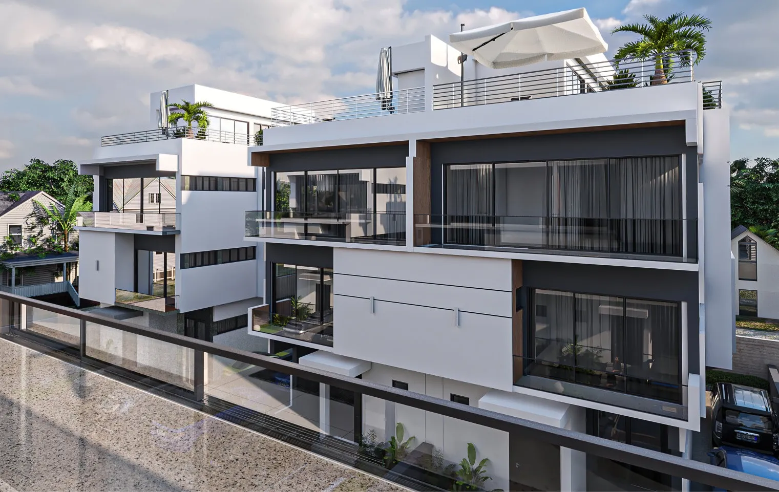 Claren Villas luxury residence exterior view, Ikoyi