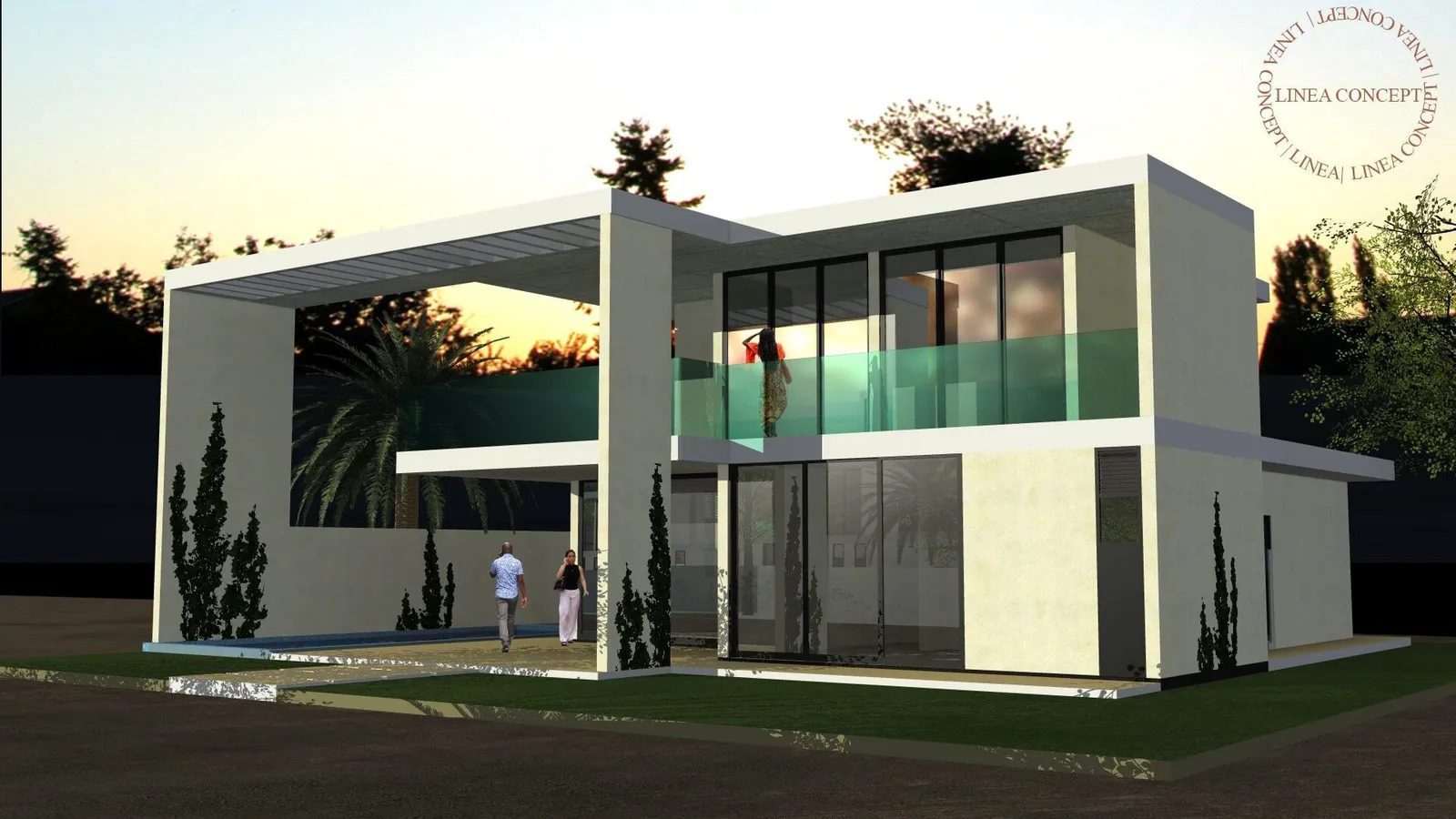 Façade le la villa moderne de Saly de Linea Concept au Sénégal