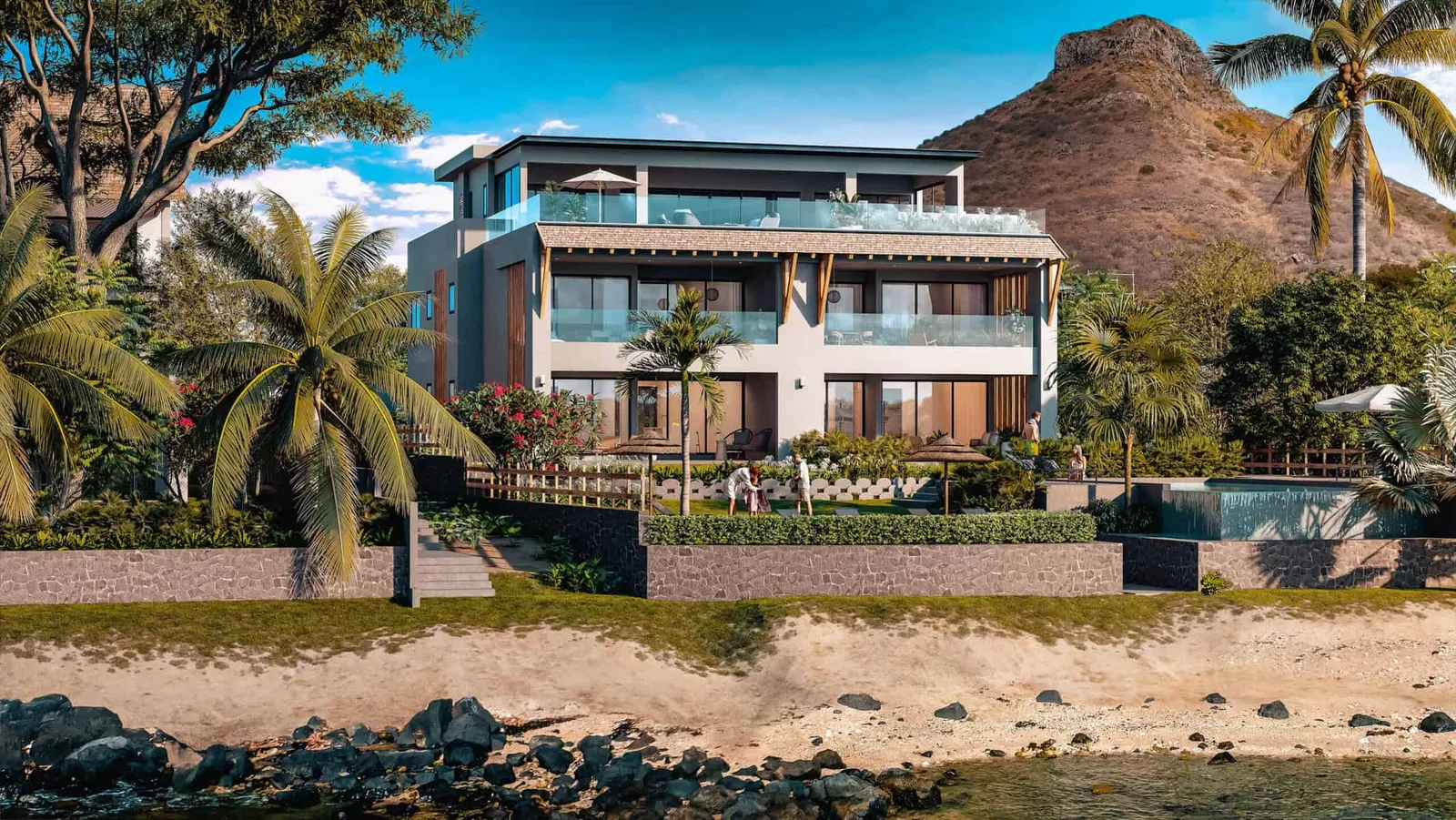 Beach and Mountain — Tamarin