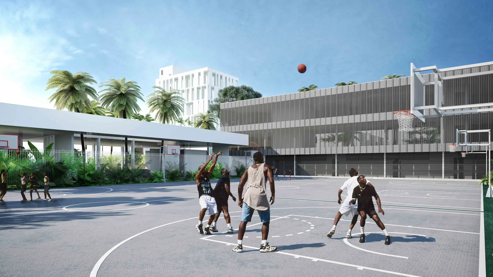 4-1a-Club-House-terrains-de-sport - ABATTA VILLAGE - Koffi & Diabaté Développement