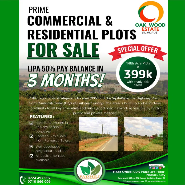 Oak Wood Estate – Prime Investment Opportunity — Nakuru