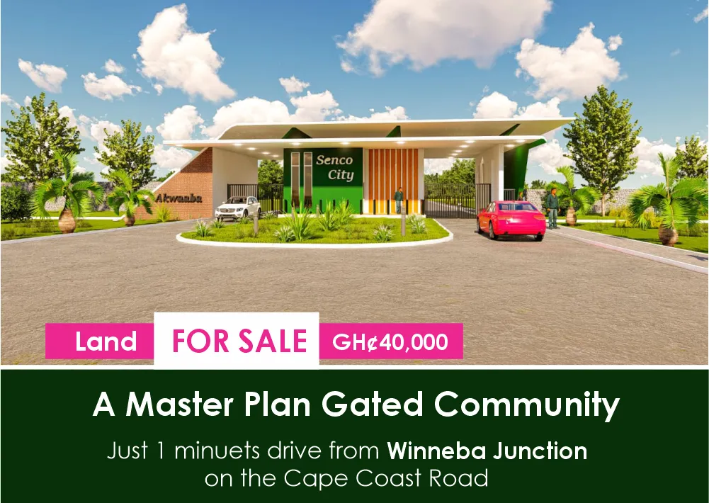 Land for sale at Senco City, Winneba Junction — Winneba