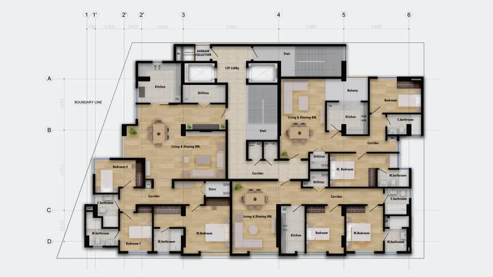 Bole Homes – Two Bedroom Apartment — Addis Ababa