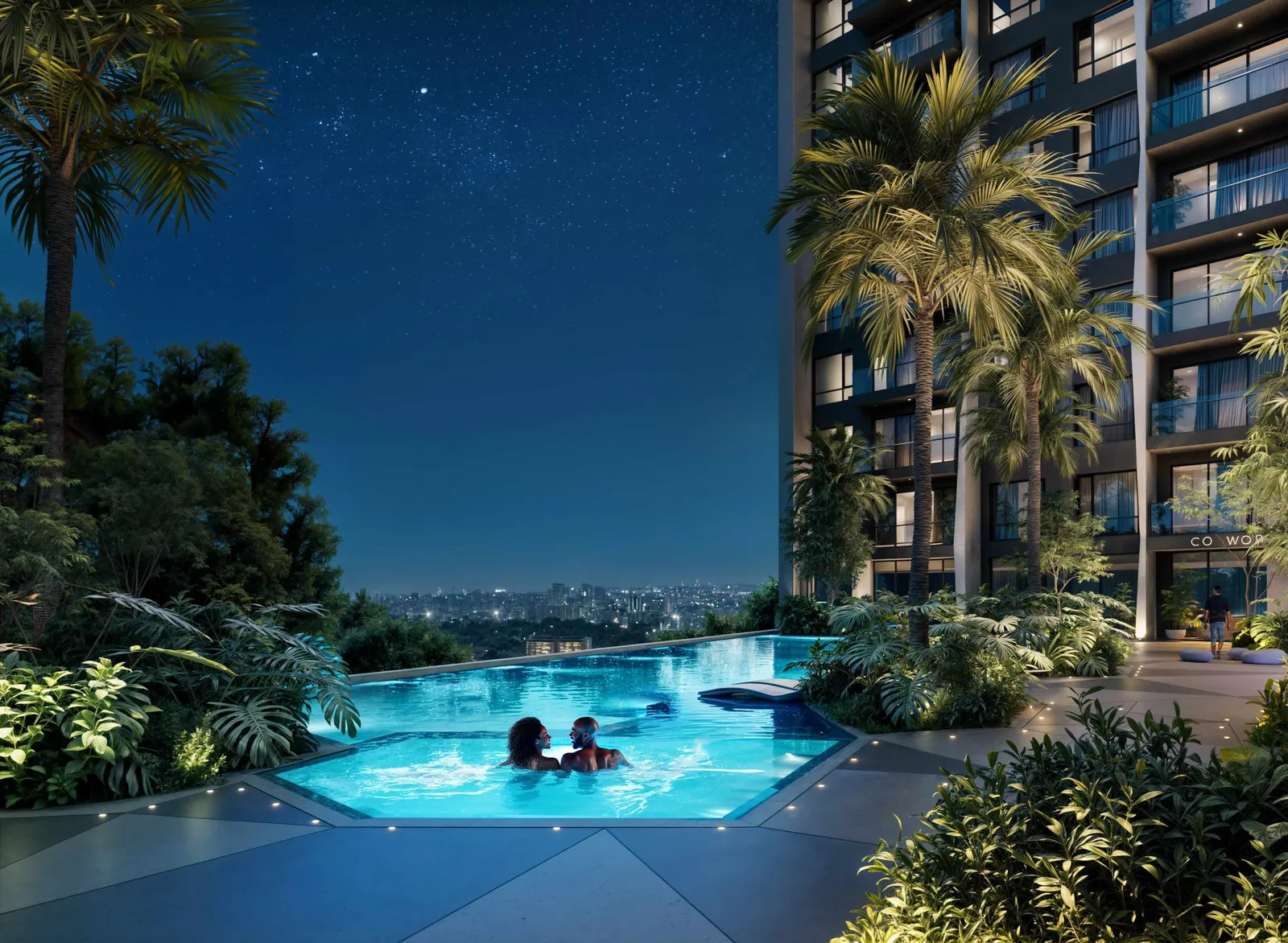Gemini Residency Courtyard