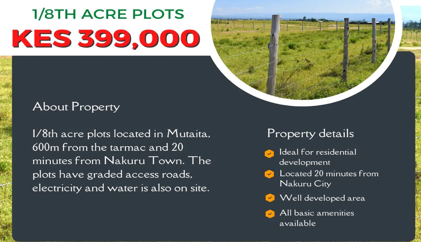 Hillsview Nakuru – Prime 1/8th Acre Plots
