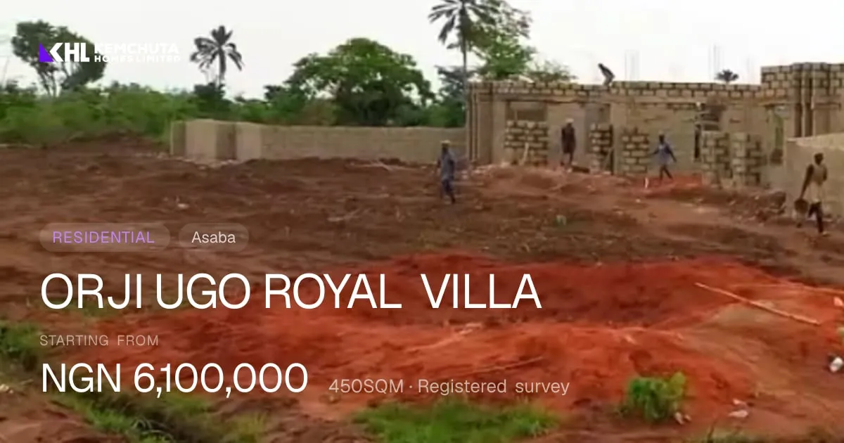 ORJI UGO ROYAL VILLA — Asaba