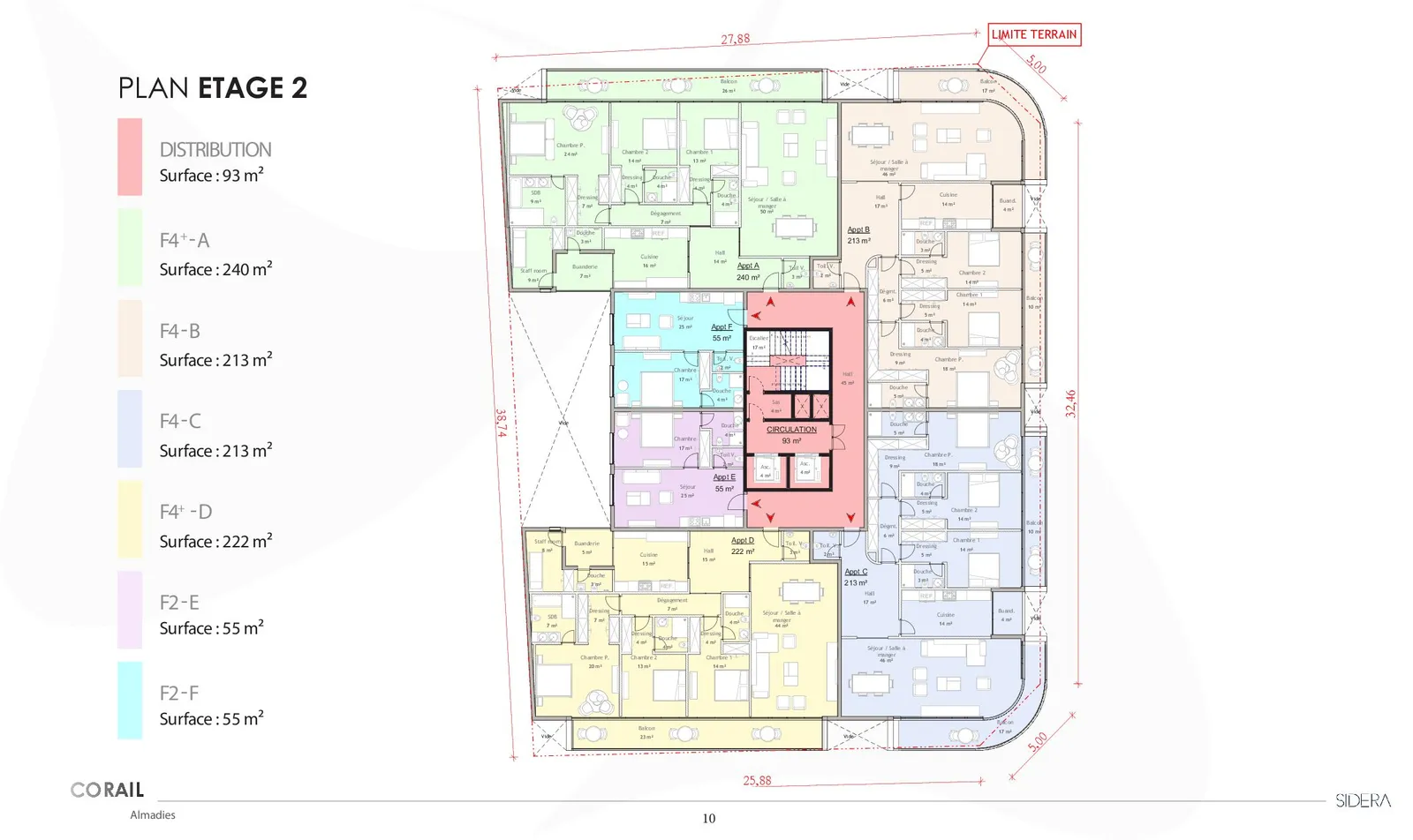 Plan d'ensemble étage 2