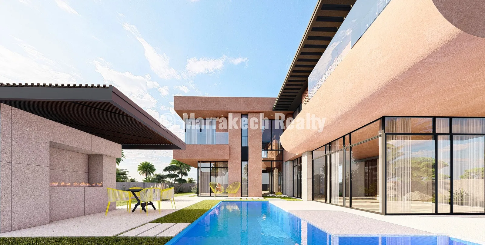 Villas Haut Standing 4 Suites à Vendre Route de Ouarzazate