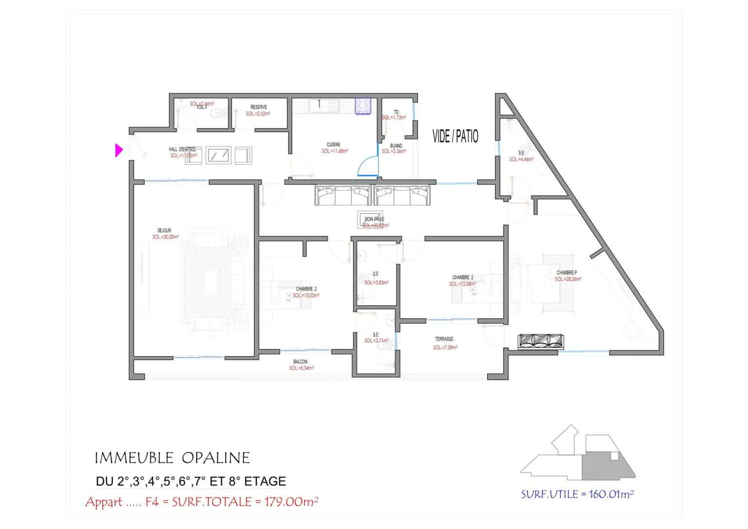 Type F4 179 m²