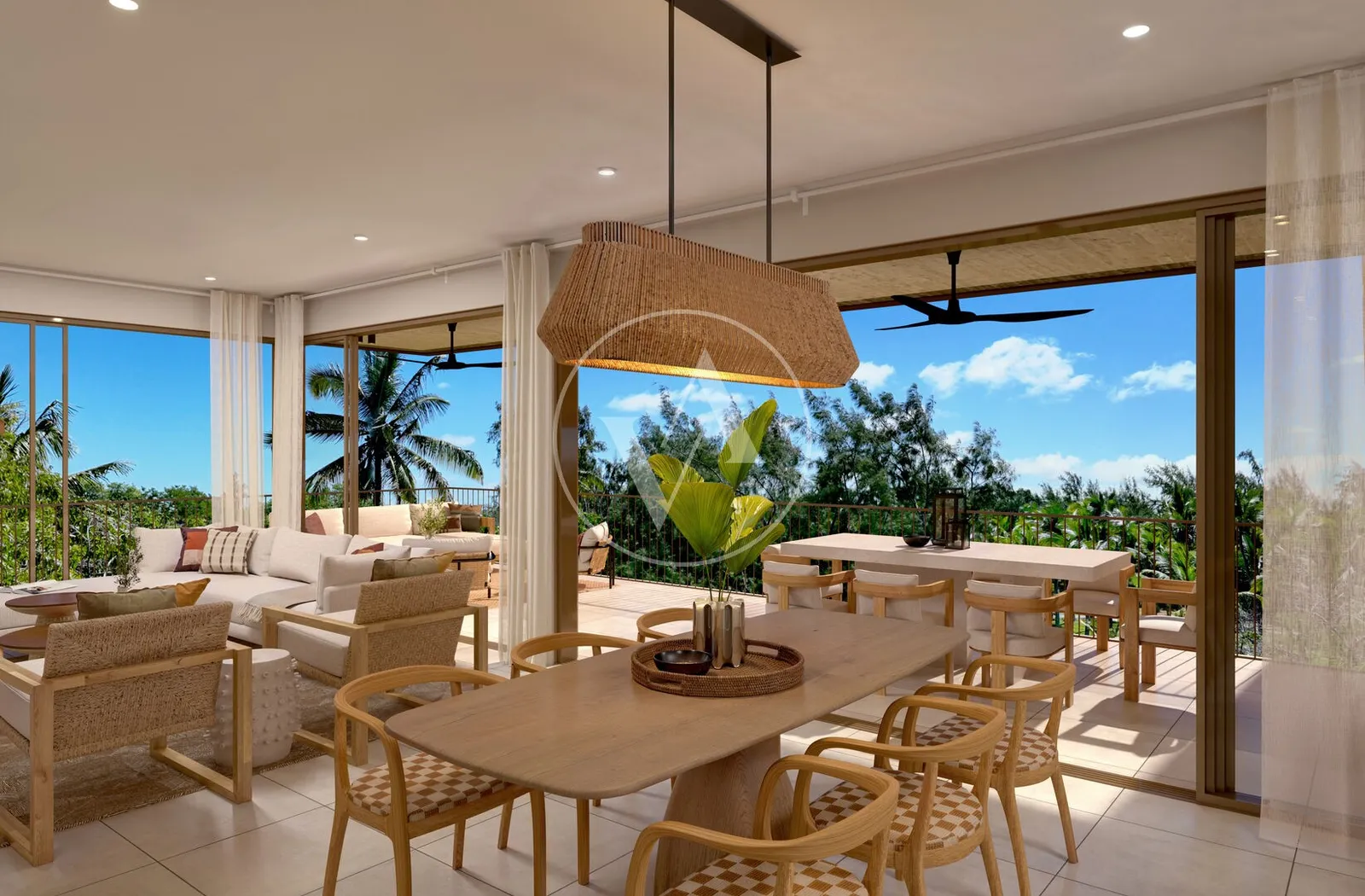 Penthouse Smart City – 2 chambres – Anse la raie