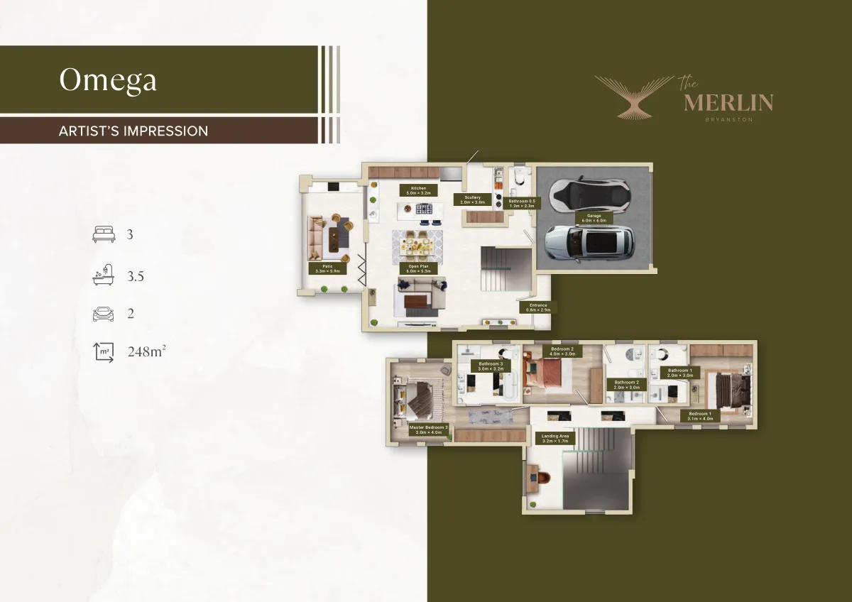 Omega 3 Bedroom Full-Title Home in The Merlin, Bryanston