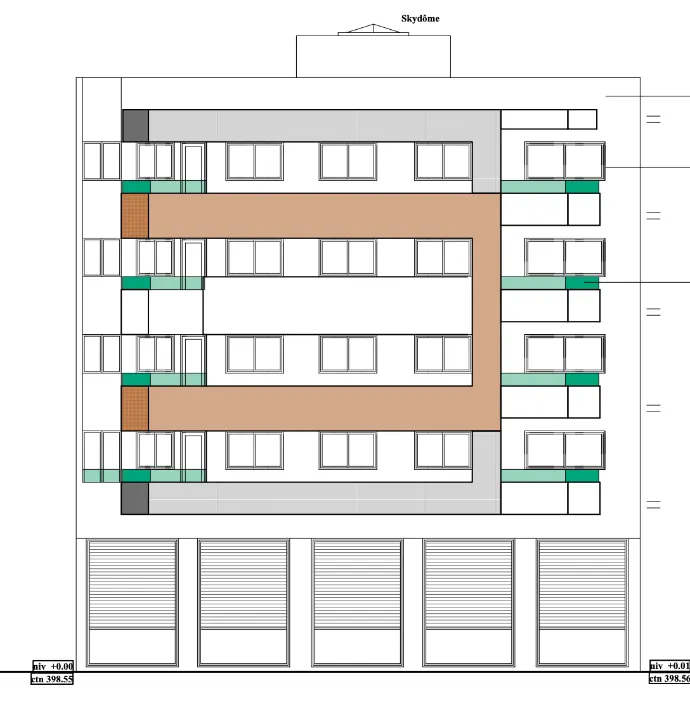Construction of 4-story building