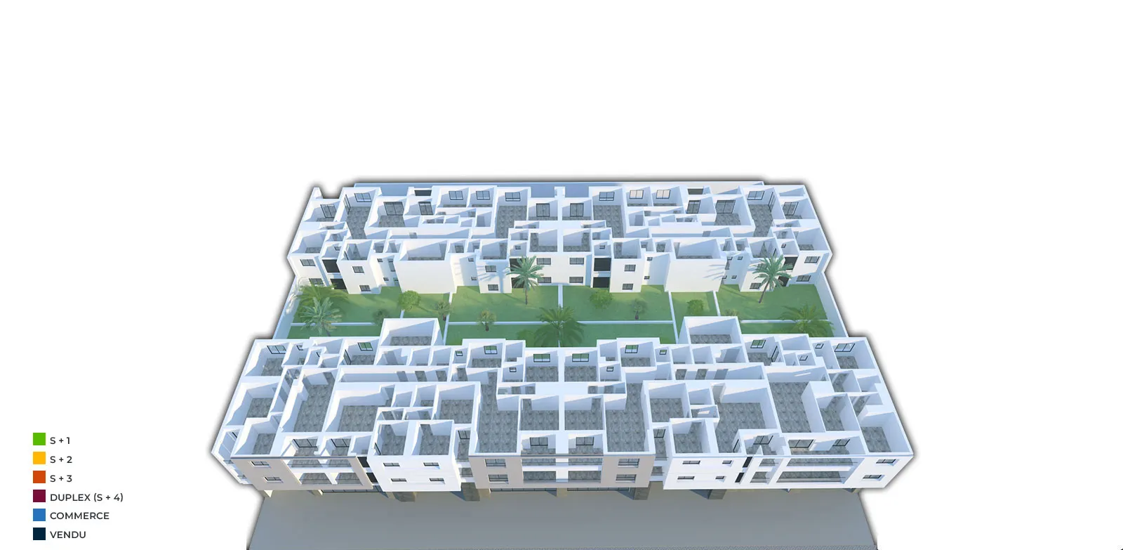 Résidence The One – Etages — Sousse