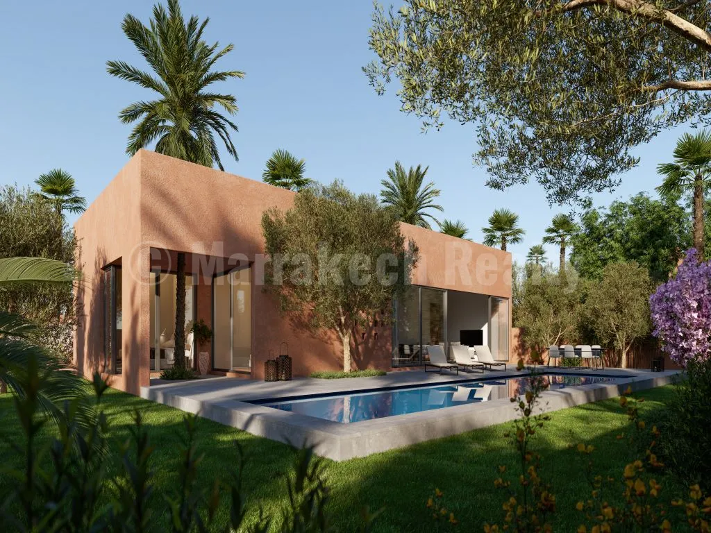 Domaine privé de 5 hectares : 30 villas dont un exemple de 4 chambres