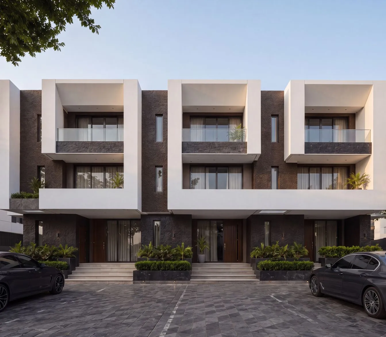 Visualisation of the terrace entrance at Claire Mont