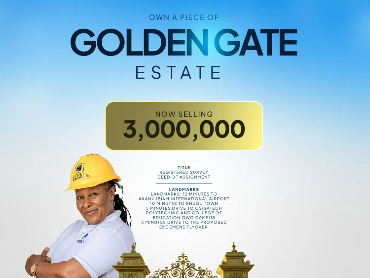 Golden Gate Estate, Owo Road, Enugu State