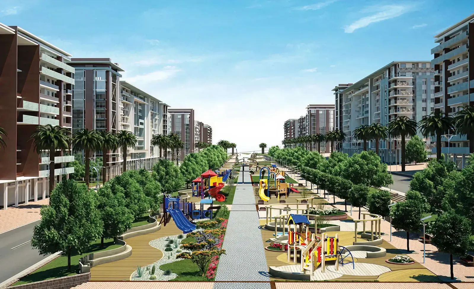 Vue perspective résidence Islane Agadir Coralia
