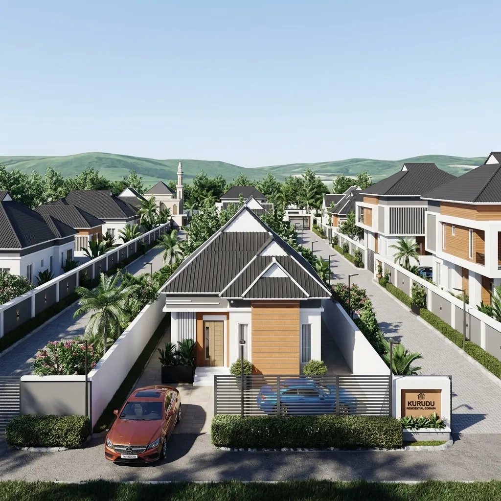 Emerald Court, Kuje — 350 Sqm — 3 Bed Semi-Detached Bungalow Plot