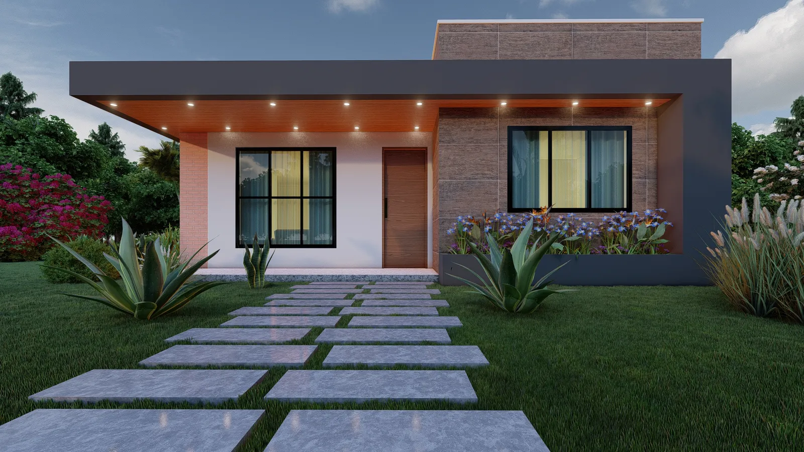 2 Bedroom Flat Roof Bungalow
