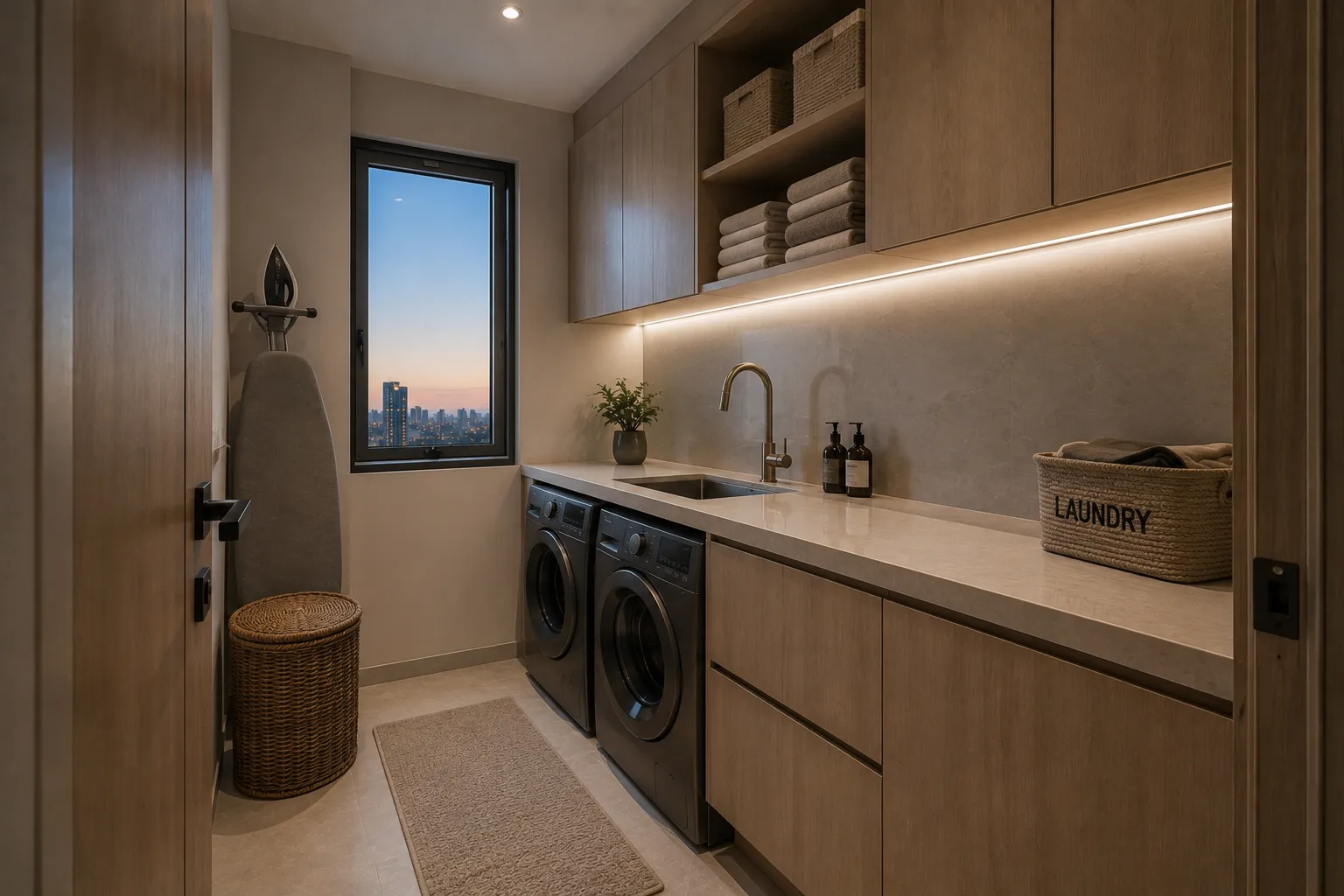 Artistic impression of the laundry at Grand Sultan Mercury