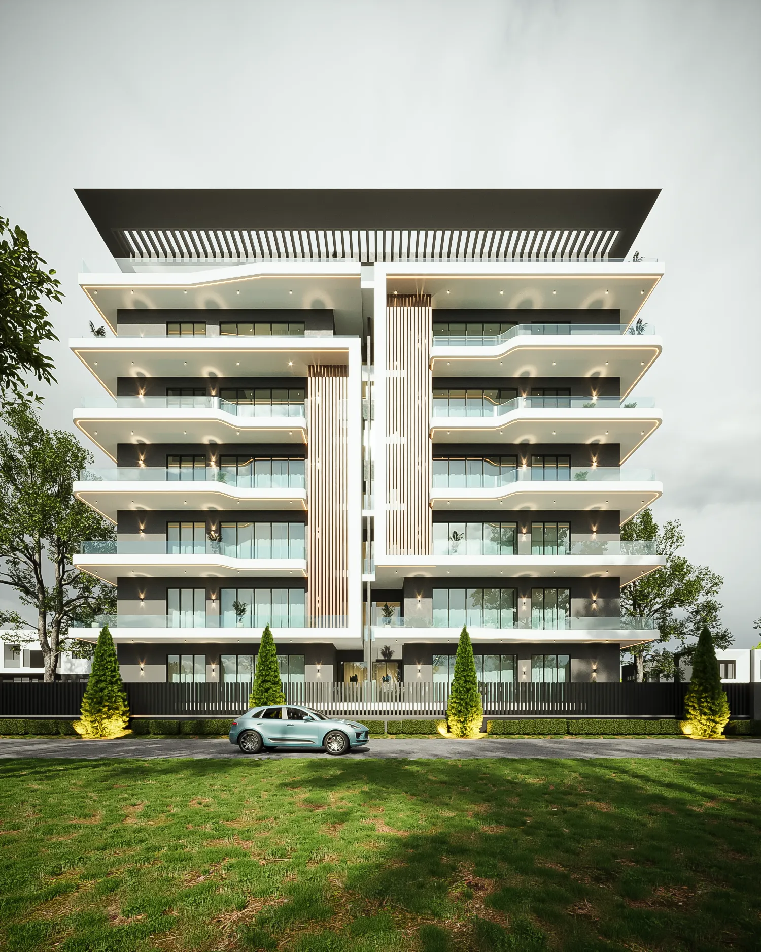 Fortress Residence architectural detail