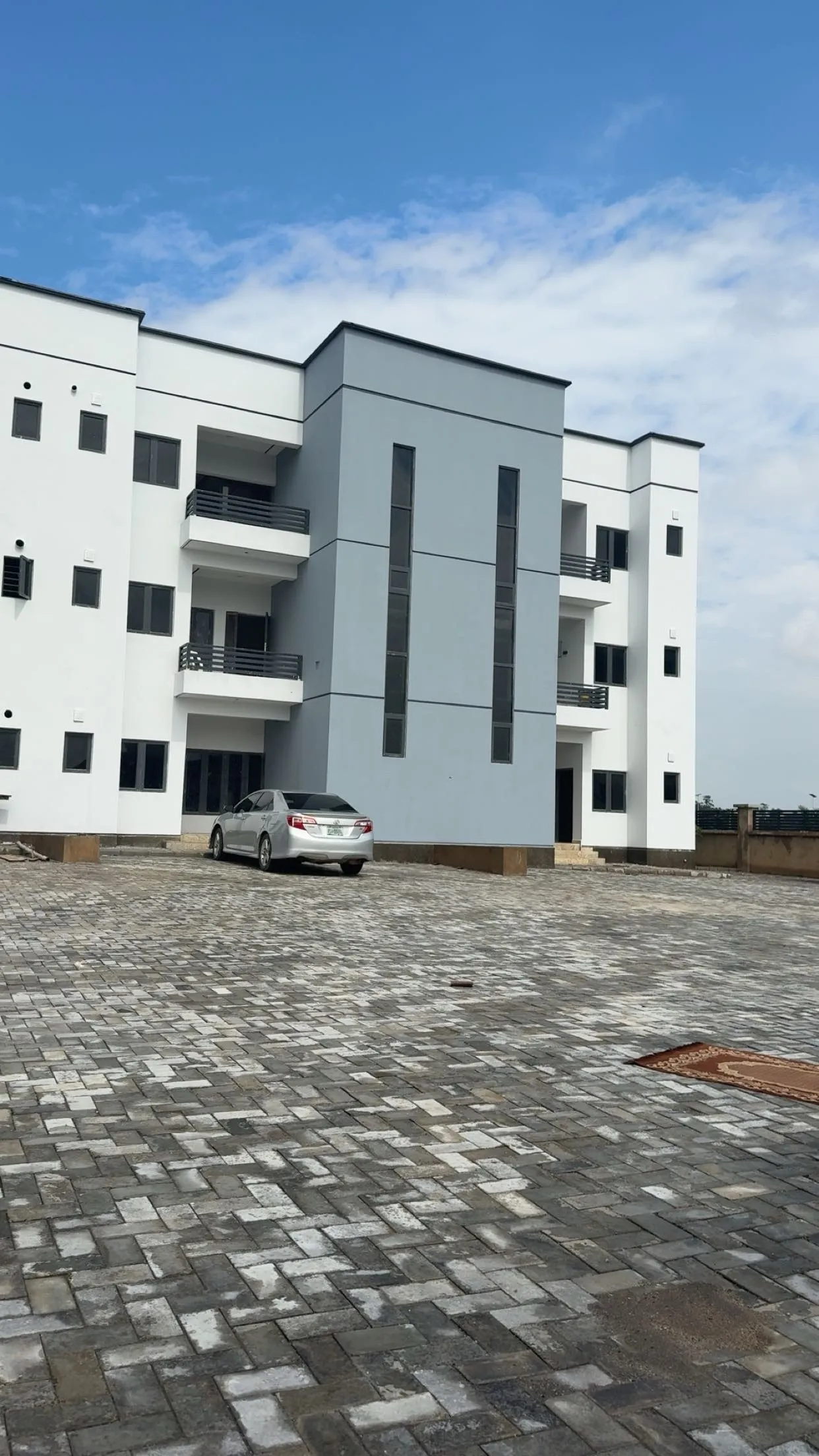 Completed three-storey terrace rows at Belleville Estate, Abuja