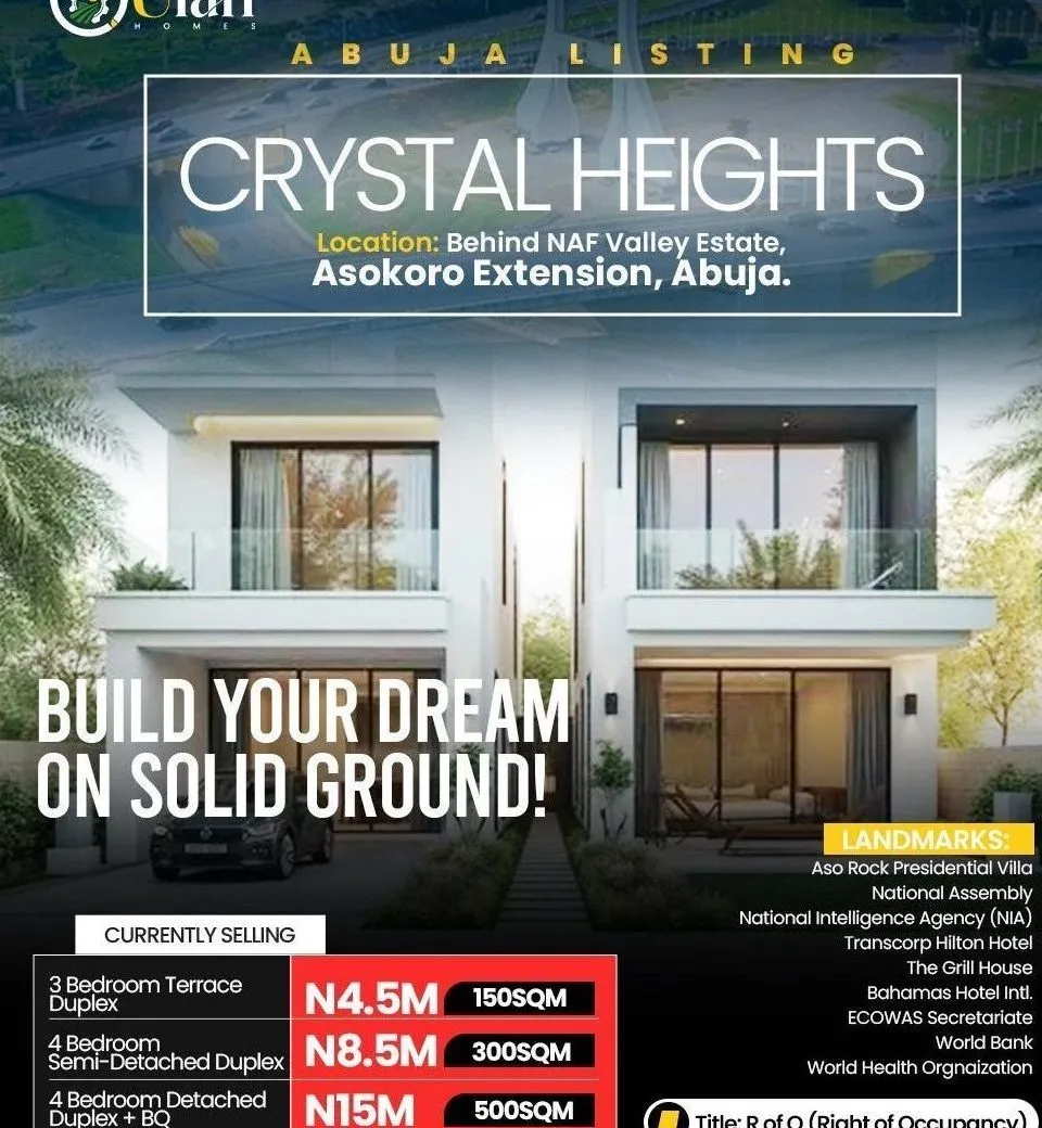 CRYSTAL HEIGHTS ABUJA