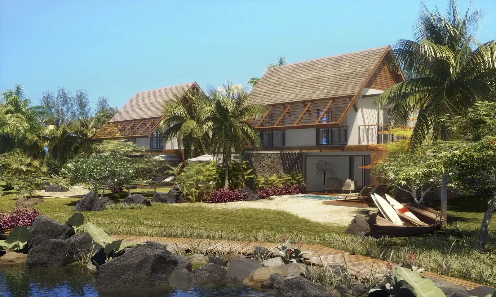 New Development: Villas with lake view — Pointe d’Esny