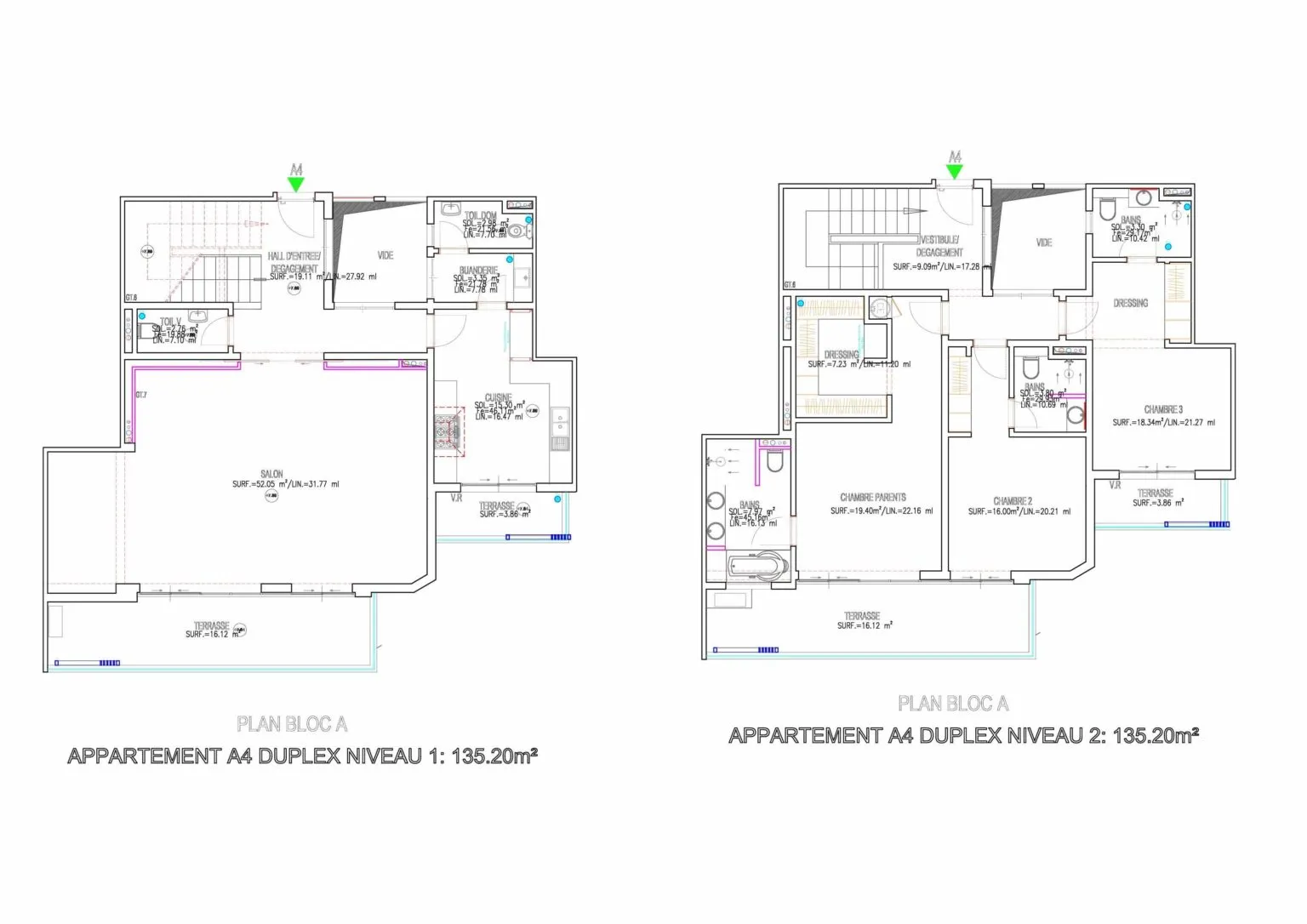 Appart A 3 Duplex