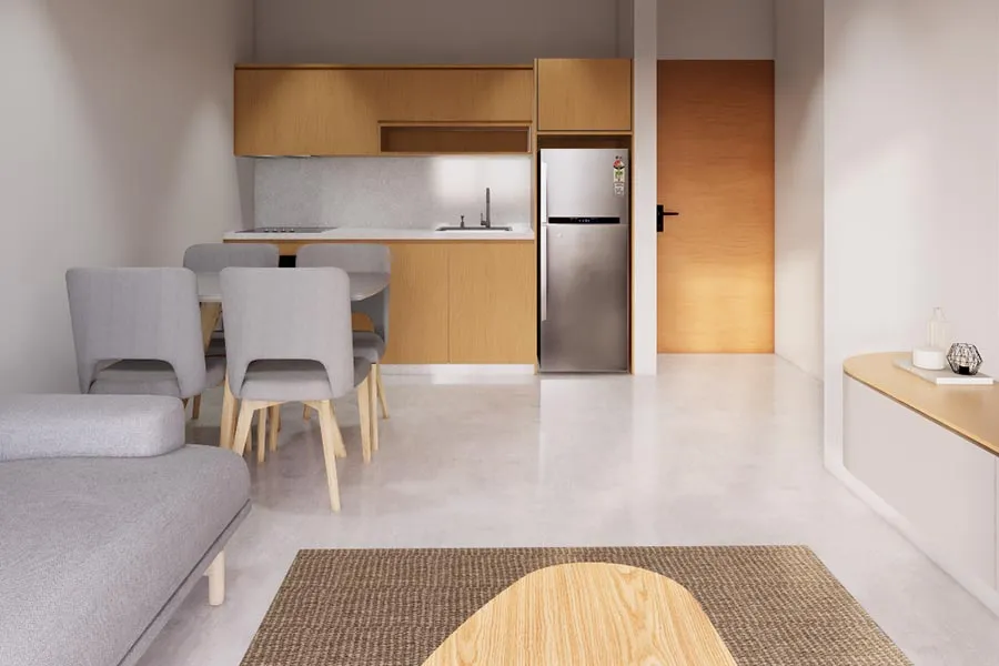 Cucina soggiorno - bilocale Lusitano Residence