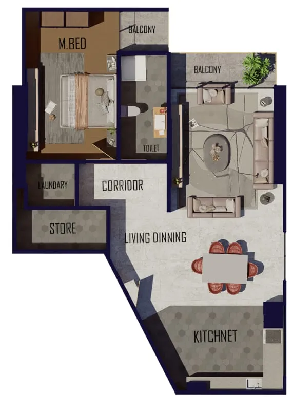 Bulgaria - 1 Bed Room (Type A3)