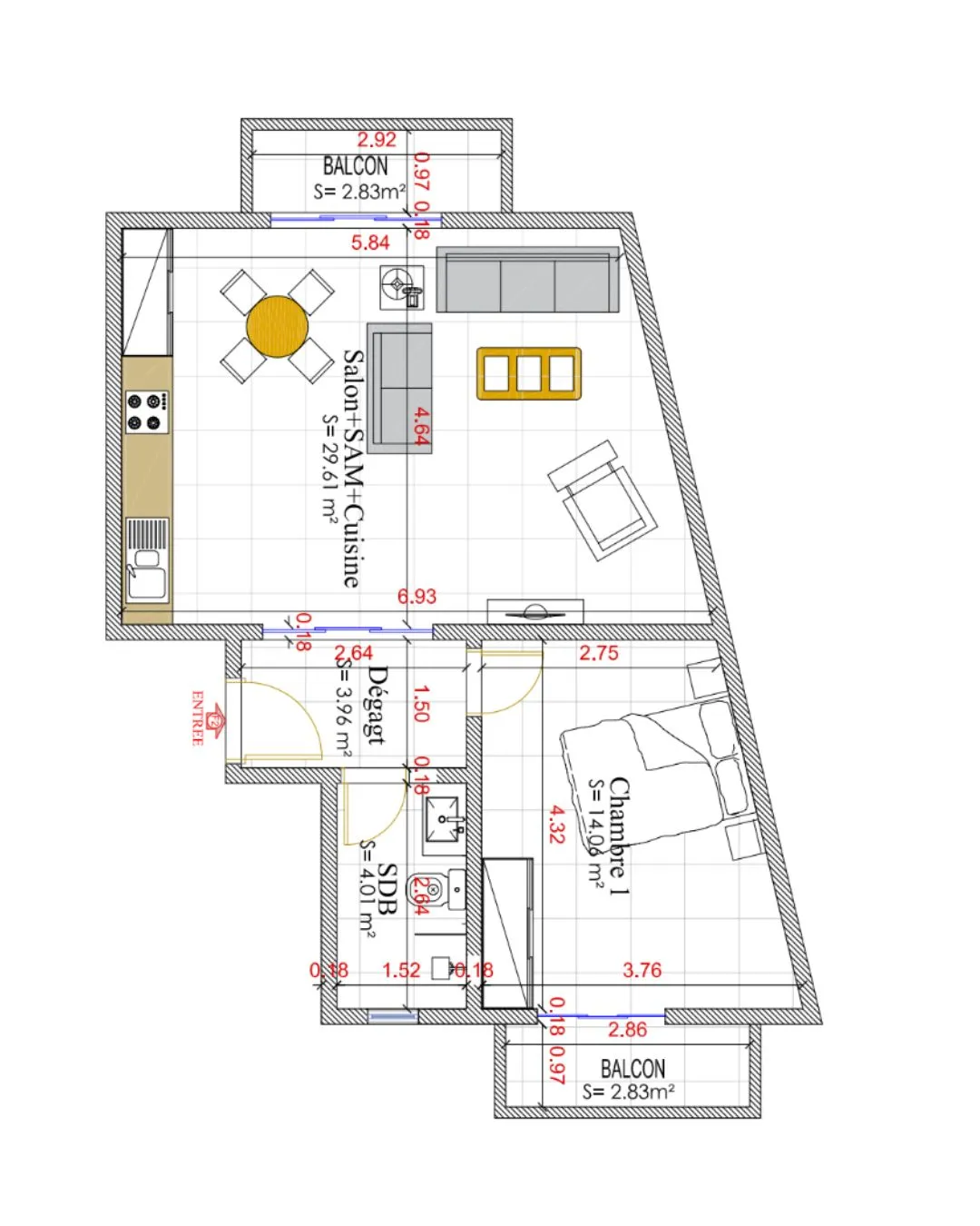 F2 C 66 m²