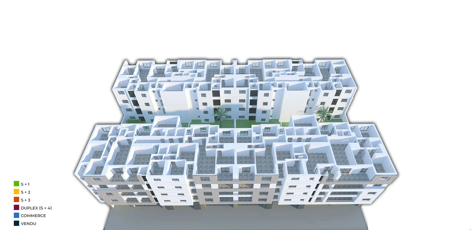Résidence The One – Etages — Sousse