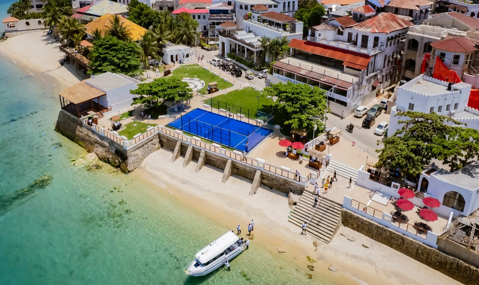 Africa House Garden aerial view