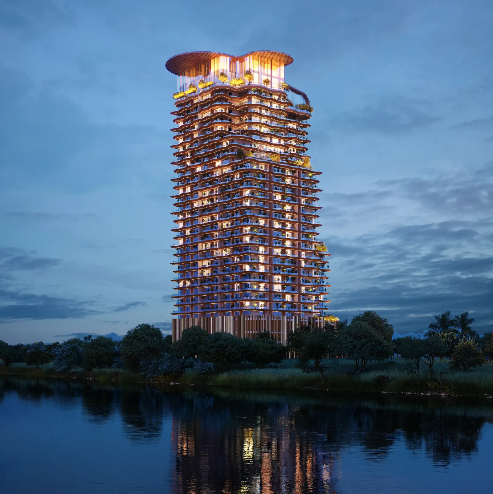 THE KING TOWER project lifestyle and architecture image.