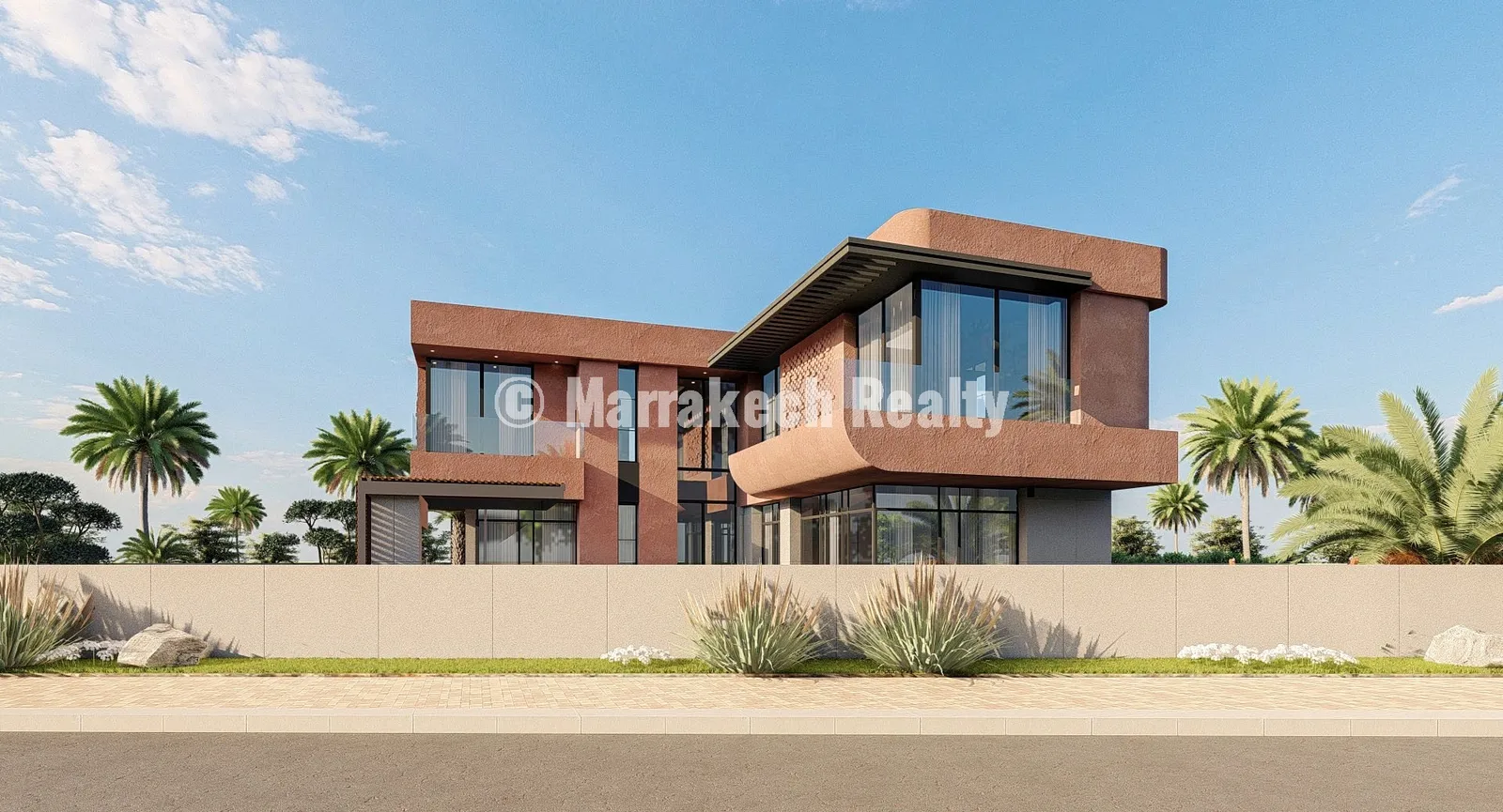 Villas Haut Standing 4 Suites à Vendre Route de Ouarzazate