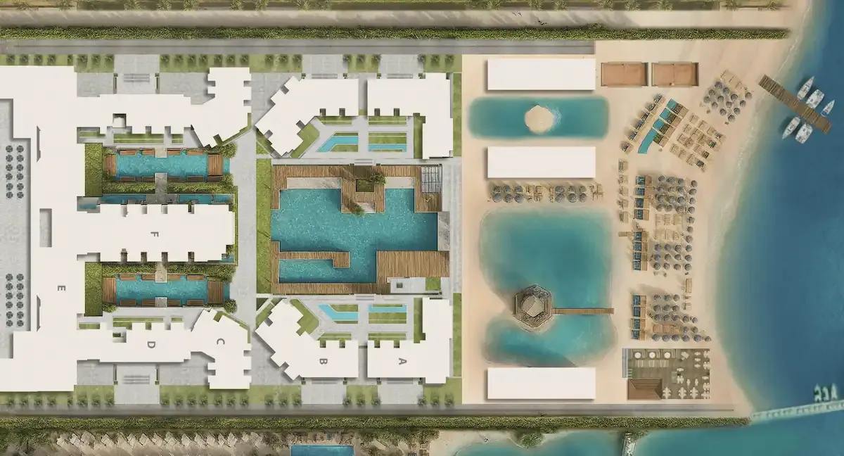 Riva Beach Front Hurghada masterplan
