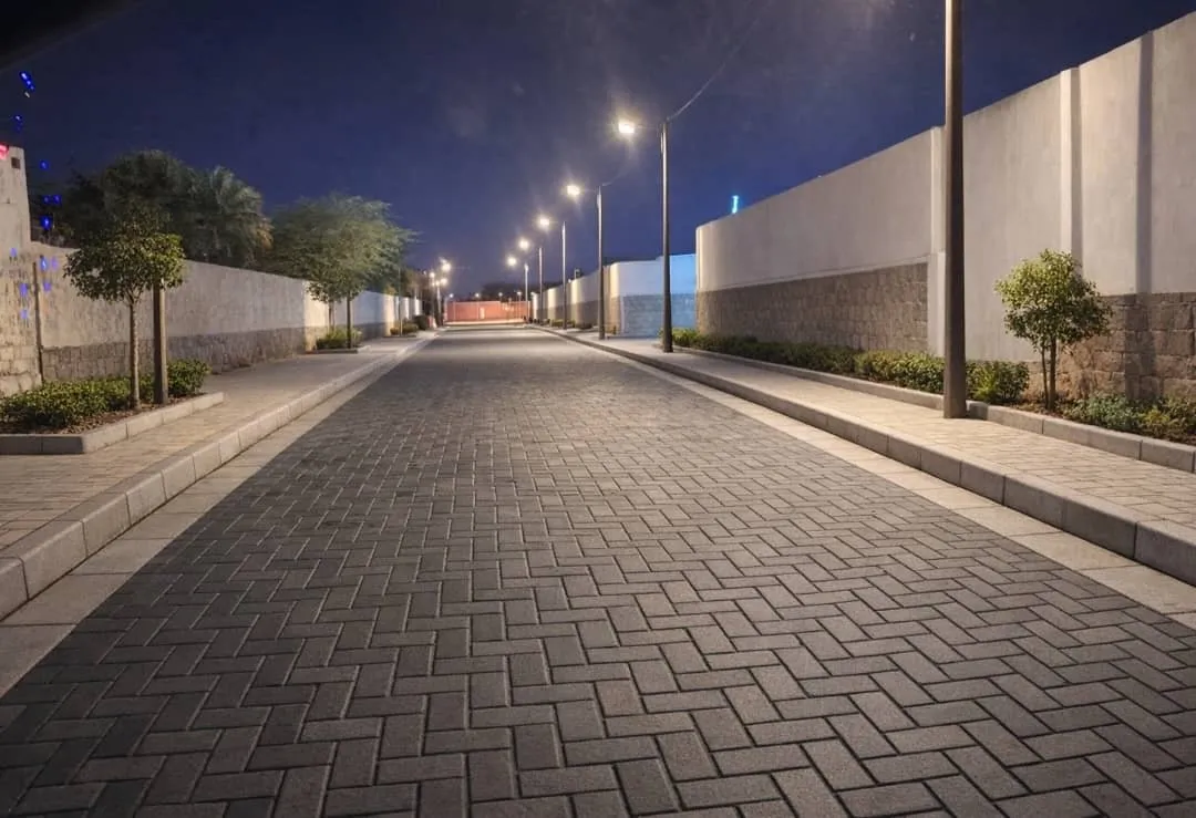 Développement urbain avec des espaces verts