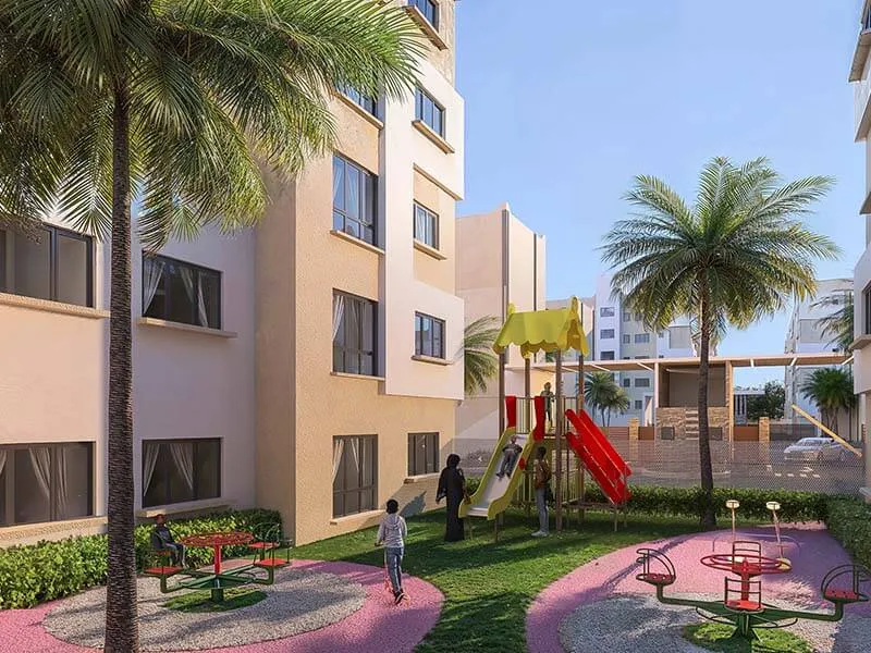 Family-friendly playground at Santana gated community - Safe play area for kids in Mombasa