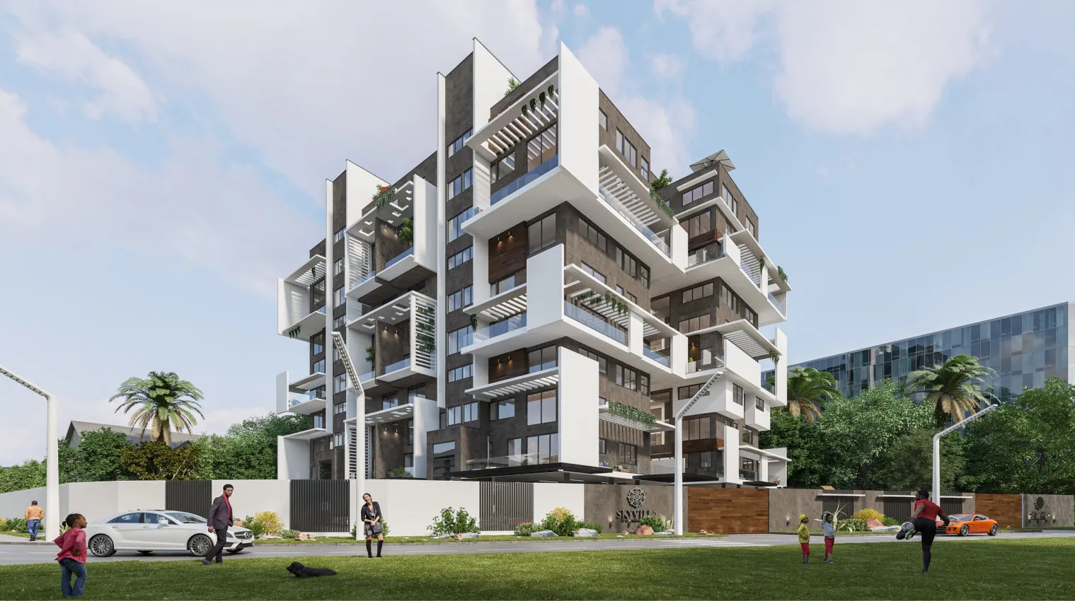 Four bedroom condominium exterior at Skyvilla, Probyn Road Ikoyi